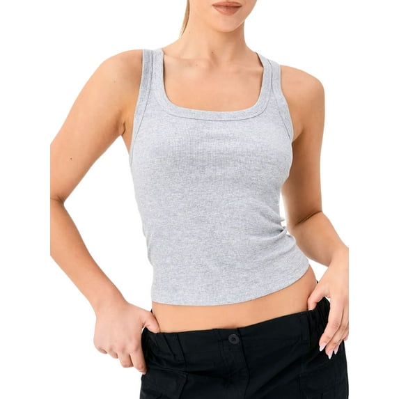 Womens Tank Tops Summer Sleeveless Shirts Off Shoulder Solid Color Top Slim Fit