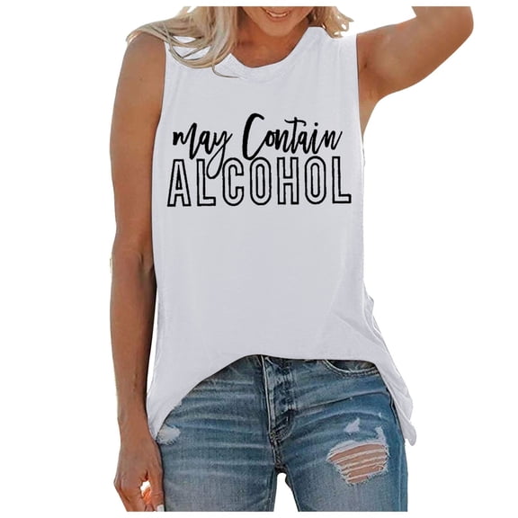 Womens Tank Tops Summer T Shirts Sleeveless Casual Loose Tunic Blouses