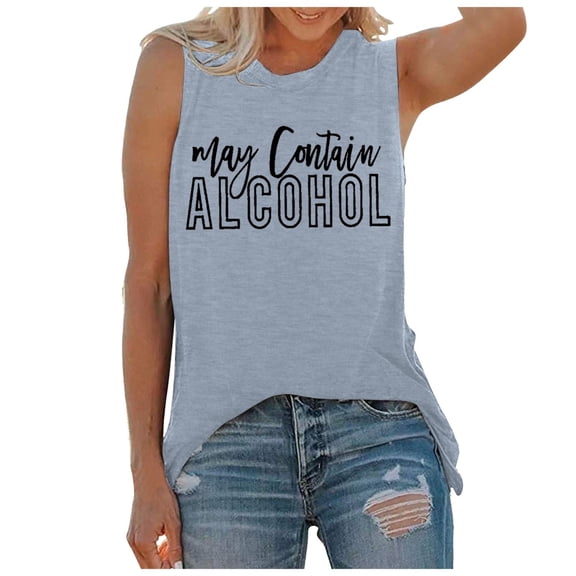 Womens Tank Tops Summer T Shirts Sleeveless Casual Loose Tunic Blouses