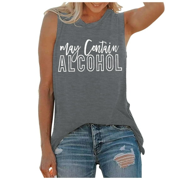 Womens Tank Tops Summer T Shirts Sleeveless Casual Loose Tunic Blouses