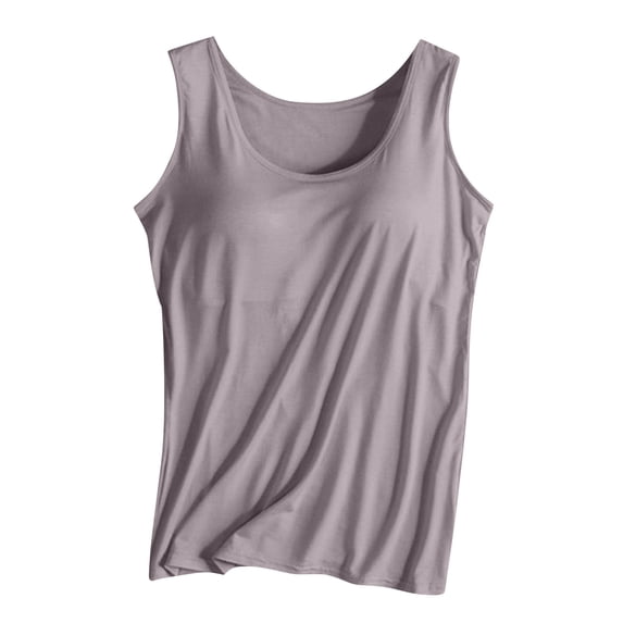 Womens Tank Tops Turtleneck Slim Blouse Shirt Sleeveless Solid Gray Tank Tops for Women