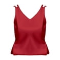 thumbnail image 1 of Womens Tank Tops V Neck Plus Size Versatile Sleeveless Cami Top, 1 of 4