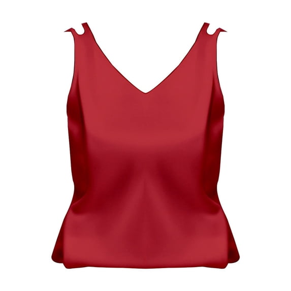 Womens Tank Tops V Neck Plus Size Versatile Sleeveless Cami Top