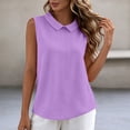 thumbnail image 1 of Womens Tank Tops Waffleknit Collared Sleeveless Camisole Top for Women Hollow Out Back Dressy Casual Tanks, 1 of 7