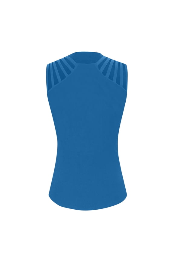 Womens Tank Tops Women Fashion Condole Belt Drill Decoration Slim High Vest Top Fashion Top Women Fitted Back Support Tops for Band Athletic Wear Athletic Undershirt Baseball