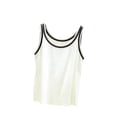 thumbnail image 1 of Womens Tank Tops- Women Tank Tops Summer Solid Tees 2026 Trendy Outfits Crewneck Sleeveless Casual Loose Fit Cute Cami Basic T Shirts White L, 1 of 6