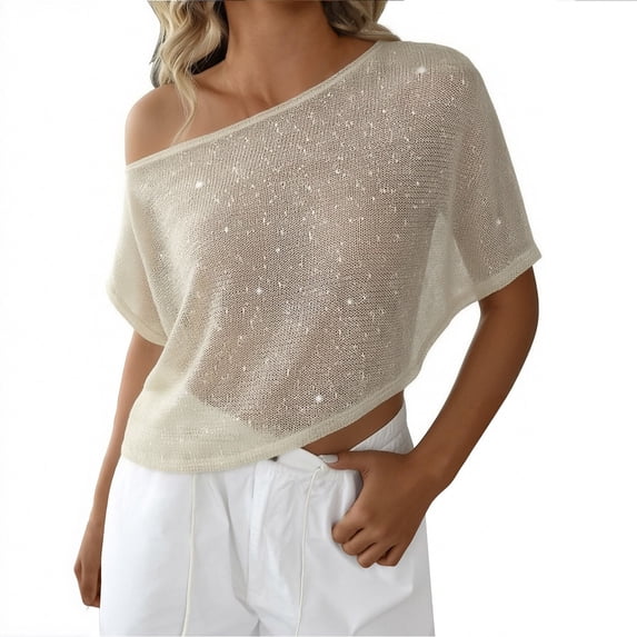 Womens Tank Tops Women's Asymmetrical Poncho Tops Off The Shoulder Lightweight Shawl Sweater