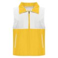 thumbnail image 1 of Womens Tank Tops- Women's Lightweight Fishing Vest, Color Block Casual Zip Up Utility Sleeveless Travel Hiking Golf Jackets with Pockets Yellow XXXXL, 1 of 5