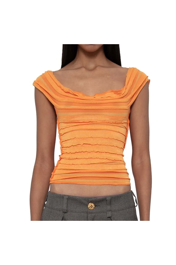 Womens Tank Tops- Women's Wide Straps Tank Tops Y2k Multi Tiered Layered Crop Top Sleeveless Lace Mesh Shirts Slim Fit Cami Tops