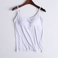 thumbnail image 1 of Womens Tank Tops Wycnly Camisole for Women Comfort Stretchy Yoga Workout Spaghetti Strap Tops Summer Solid Sleeveless Underwear Shirts with Chest Pad Womens Tops, 1 of 6