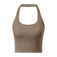 thumbnail image 1 of Womens Tank Tops with Built In Bra 2 In 1 Soft Casual Built-In Bra Tank Pilates Gym Activewear Wirefree Support Tanks Y2k Going Out Tops, 1 of 5