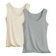 thumbnail image 1 of Womens Tank Tops with Built in Bra 2025 Summer Casual Sleeveless Padded Sports Workout Yoga Gym Undershirt 2 Pack, 1 of 8