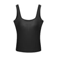 thumbnail image 1 of Womens Tank Tops with Built in Bra Soft Padded Sleeveless Workout Yoga Crop Fitted Tanks Vest for Summer 2025 (Medium, Black), 1 of 5