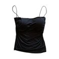 thumbnail image 1 of Womens Tank Tops with Built-in Bra Spaghetti Strap Solid Casual Top, 1 of 6