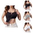thumbnail image 1 of Womens Tank Tops with Built in Bras Lightweight Breathable Spaghetti Strap Stretchy Fitted Padded Camisole Tops Basic Tanks, 1 of 6