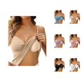 thumbnail image 1 of Womens Tank Tops with Built in Bras Soft Lightweight V Neck Racerback Spaghetti Strap Fitted Padded Camisole Tops, 1 of 6