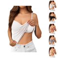 thumbnail image 1 of Womens Tank Tops with Built in Bras Stretchy Ribbed V Neck Racerback Spaghetti Strap Fitted Padded Camisole Tops Basic Tanks, 1 of 8