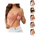 thumbnail image 1 of Womens Tank Tops with Built in Bras Stretchy Ribbed V Neck Racerback Spaghetti Strap Fitted Padded Camisole Tops Basic Tanks, 1 of 8