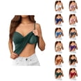 thumbnail image 1 of Womens Tank Tops with Built in Bras Stretchy V Neck Spaghetti Strap Fitted Padded Camisole Top Basic Tanks Summer Outfits, 1 of 7