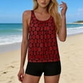 thumbnail image 1 of Womens Tankini Sets Two Piece Swimsuits Loose Tank Top with Shorts Summer Beach Bathing Suit, 1 of 6