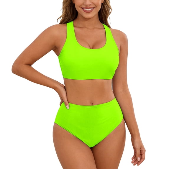 Womens Tankini Swimsuit Two Piece Strapless Top with Skirt Retro Style Bathing Suit Tummy Control Swimwear for Beach Vacation Pool