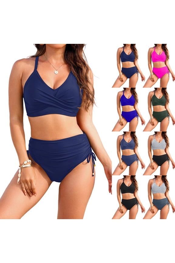 Womens Tankini Swimsuits Modest Two Piece Ruched Front Smoothing Full Coverage Boyshorts for Beach Army Green XL