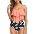 thumbnail image 1 of Womens Tankini Swimsuits Ruffled Tank Top Tummy Control Floral Modest Swimwear High Waisted Bikini, 1 of 13