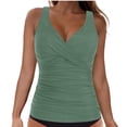 thumbnail image 1 of Womens Tankini Swimsuits with Briefs- Two Piece Bathing Suits Crisscross Top with Bottom Swimwear, 1 of 4
