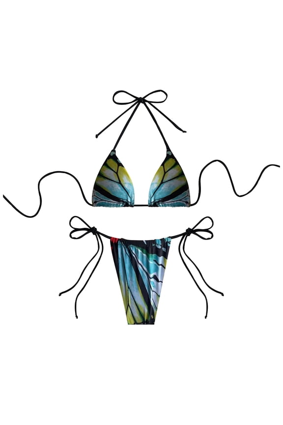 Womens Tankini Tops Print Bikini Set Swimming Two Piece Womens Summer Tops,Green,S