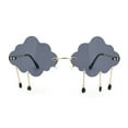 thumbnail image 1 of Womens Tassle Cloud Shape Rimless Unique Retro Party Shade Sunglasses Gold - Black, 1 of 4
