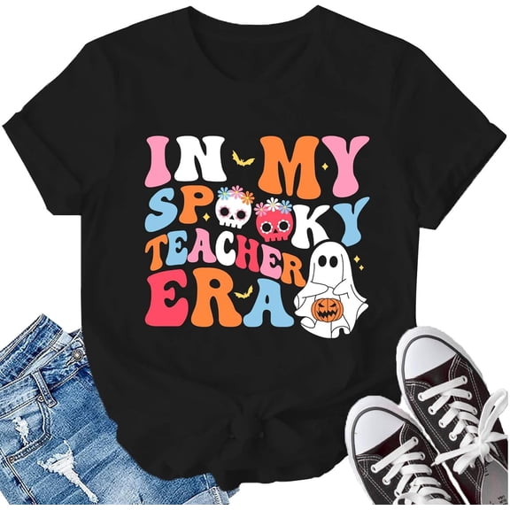 Womens Teacher Shirts Teacher Life Short Sleeve in My Teacher Era Shirt