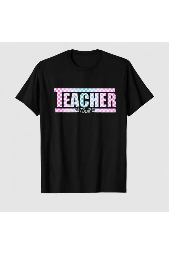 Womens Teacher Tour Shirt Back to School T-Shirt Teacher Life Short Sleeve Tee