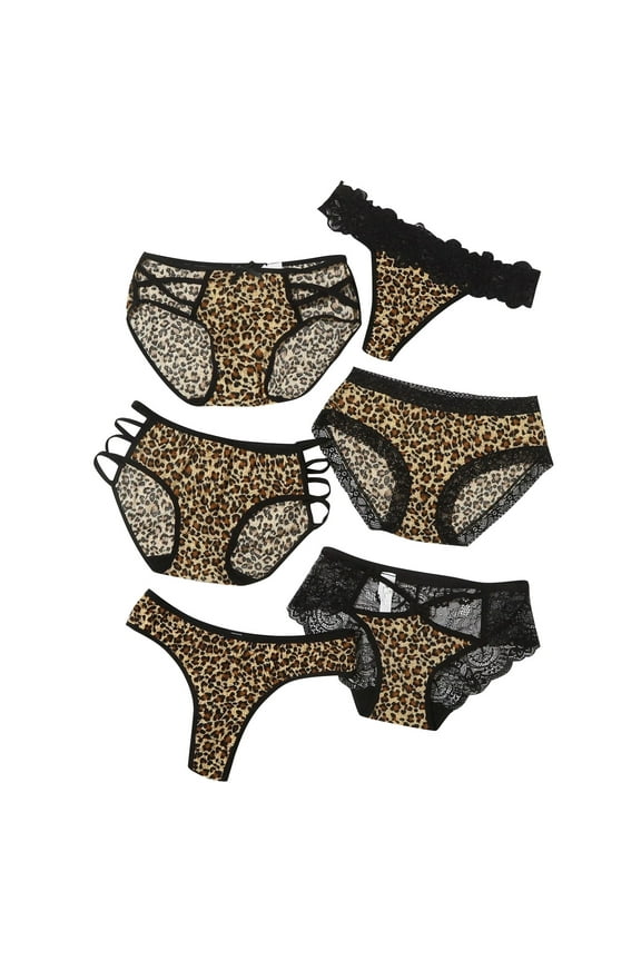 Womens Tee Sheer Leopard Translucent Under Print Lace Summer Clothes for Women,Brown,XL