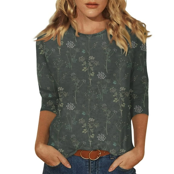 Womens Tees 3/4 Length Sleeves