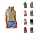 thumbnail image 1 of Womens Tees Short Sleeve Crewneck Oversized T Shirts Casual Loose Fit Lightweight Summer Tops Everyday Outfit, 1 of 5
