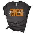 thumbnail image 1 of Womens Tennessee Tshirt Football TN Orange Script T Team Color Tennessee Game Day Short Sleeve T-shirt Graphic Tee-Dark Heather Grey-medium, 1 of 1