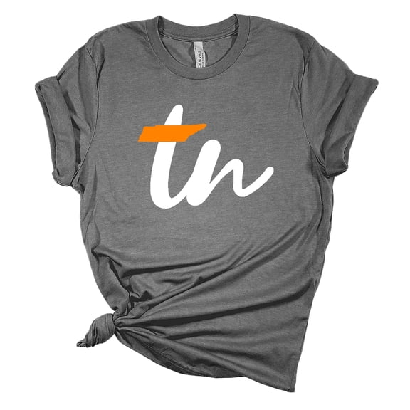 Womens Tennessee Tshirt Football TN Orange State T Team Color Tennessee VS. Alabama Short Sleeve T-shirt Graphic Tee-Heather Grey-5xl