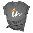 thumbnail image 1 of Womens Tennessee Tshirt Football TN Orange State T Team Color Tennessee VS. Alabama Short Sleeve T-shirt Graphic Tee-Heather Grey-medium, 1 of 4