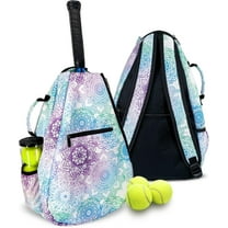 Womens Tennis Backpack - Taboo Fashions Ladies Tennis Bag Holds Two Racquets, Padded Straps and Side Carry Handle