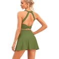 thumbnail image 1 of Womens Tennis Dress with Built in Shorts and Bra Workout Dress Golf Athletic Dress for Women, 1 of 4