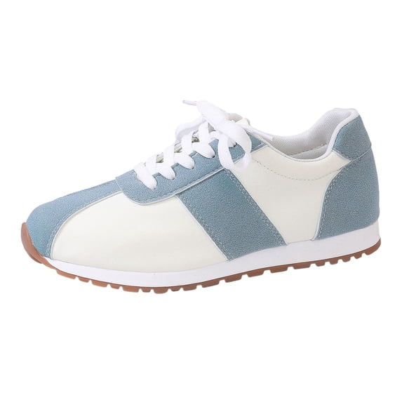 Womens Tennis Shoes Casual Sneakers Casual Sneakers Retro Flat Shoes Color Design Comfortable Walking Shoes Lightweight Breathable Fashion Athletic Footwear