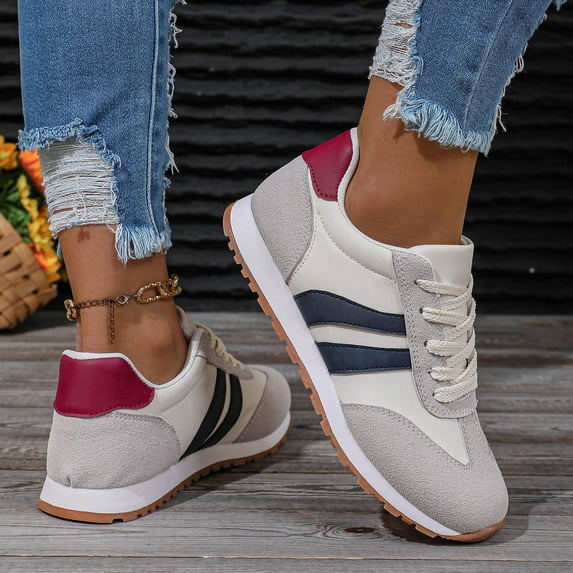 Womens Tennis Shoes Platform Clearance Neutral Lightweight Running Shoes Breathable Soft Workout Sneakers Size 6.5 Blue