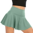 thumbnail image 1 of Womens Tennis Skirt with with Lining Shorts Pockets Casual High Waisted Ruffle Athletic Golf Workout Skorts Skirts, 1 of 5
