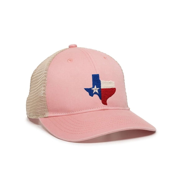 Womens Texas Flag Ponytail Mesh Back Cap