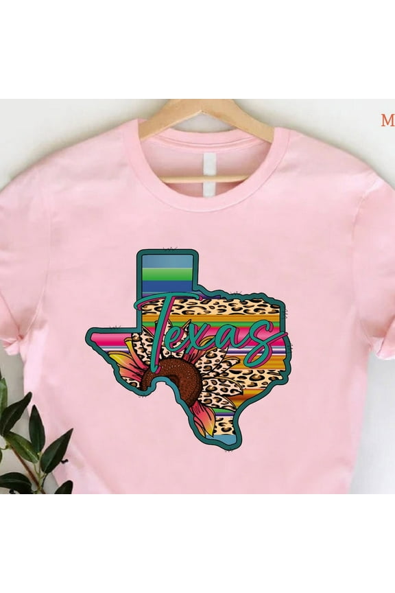 Womens Texas Graphic T-Shirt, Leo.Pard Texas Shirt, Texas State Map Tee, Floral Texas Shirt, Texan Girl Gift Shirt, Support Texas Shirts Unisex S-5XL Hot Trending Shirt, Vintage Birthday Gift