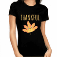 thumbnail image 1 of Womens Thanksgiving Shirt Autumn Leaf Funny Thanksgiving Shirts Fall Shirts Women Thankful Shirts for Women, 1 of 6