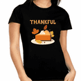 thumbnail image 1 of Womens Thanksgiving Shirt Turkey Shirt Thanksgiving Pie 1X 2X 3X 4X 5X Plus Size Thankful Shirts for Women, 1 of 7