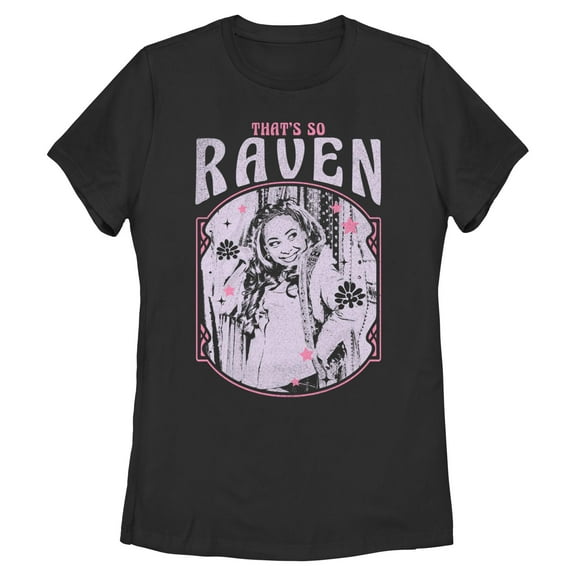 Womens That's So Raven Distressed Portrait T Shirt