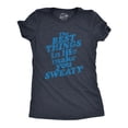 thumbnail image 1 of Womens The Best Things In Life Make You Sweat T Shirt Funny Fitness Workout Novelty Tee Womens Graphic Tees, 1 of 7