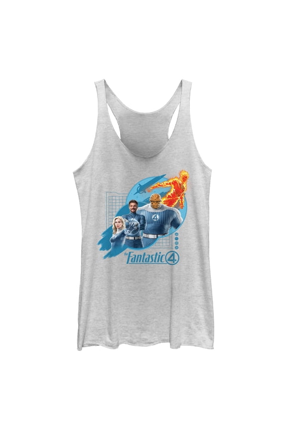 Womens The Fantastic Four: First Steps Classic Team Racerback Tank
